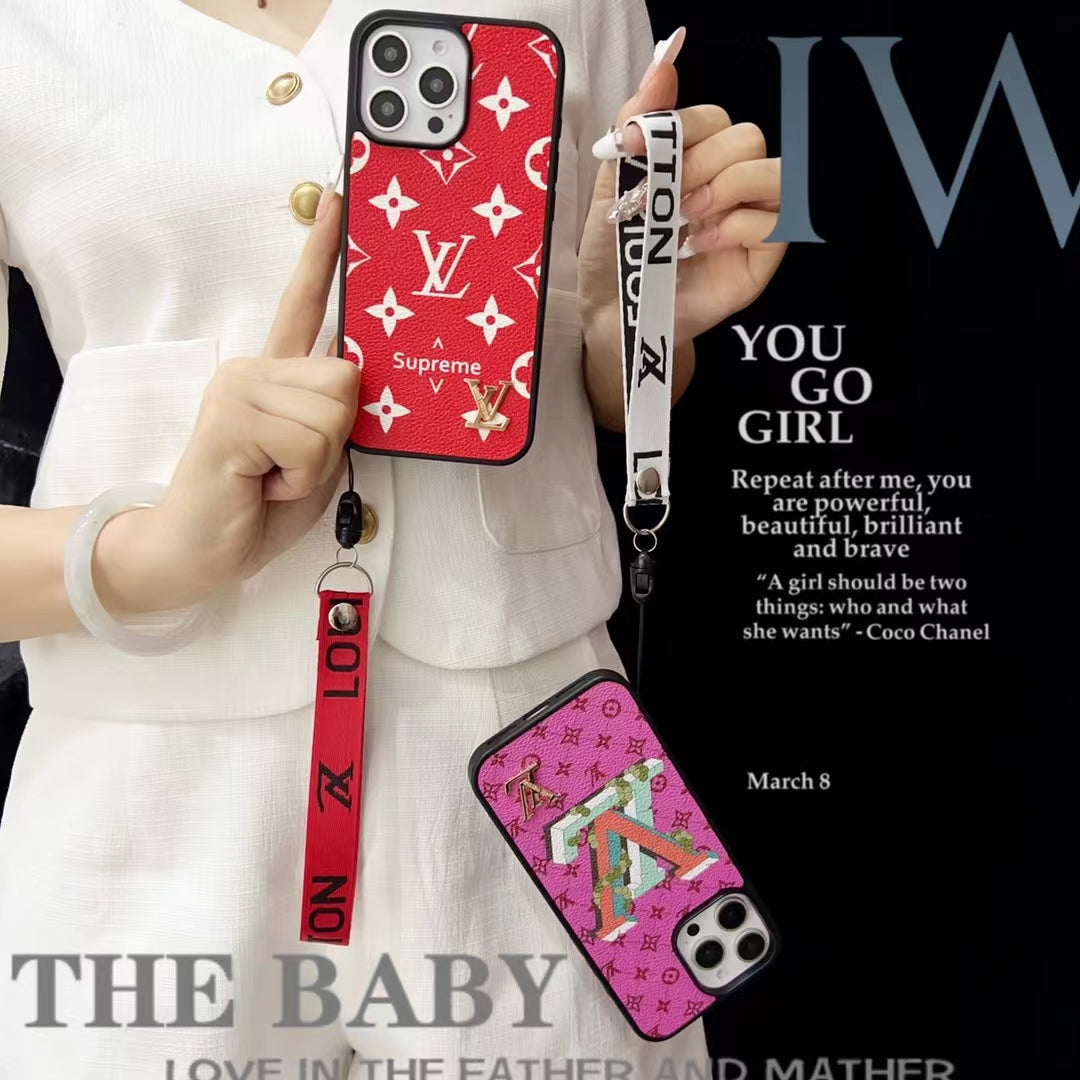 LV with Card Holder iPhone Case