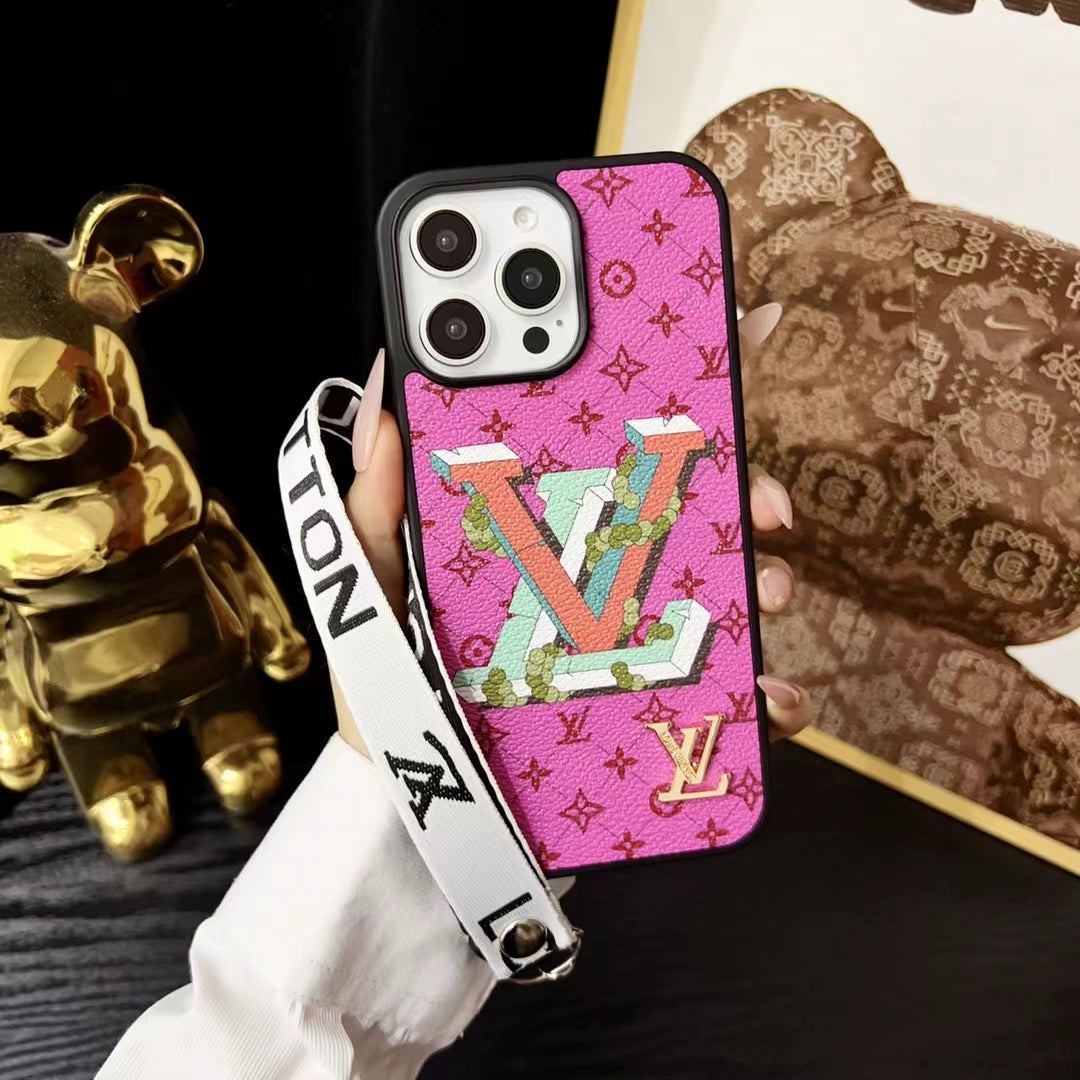 LV with Card Holder iPhone Case
