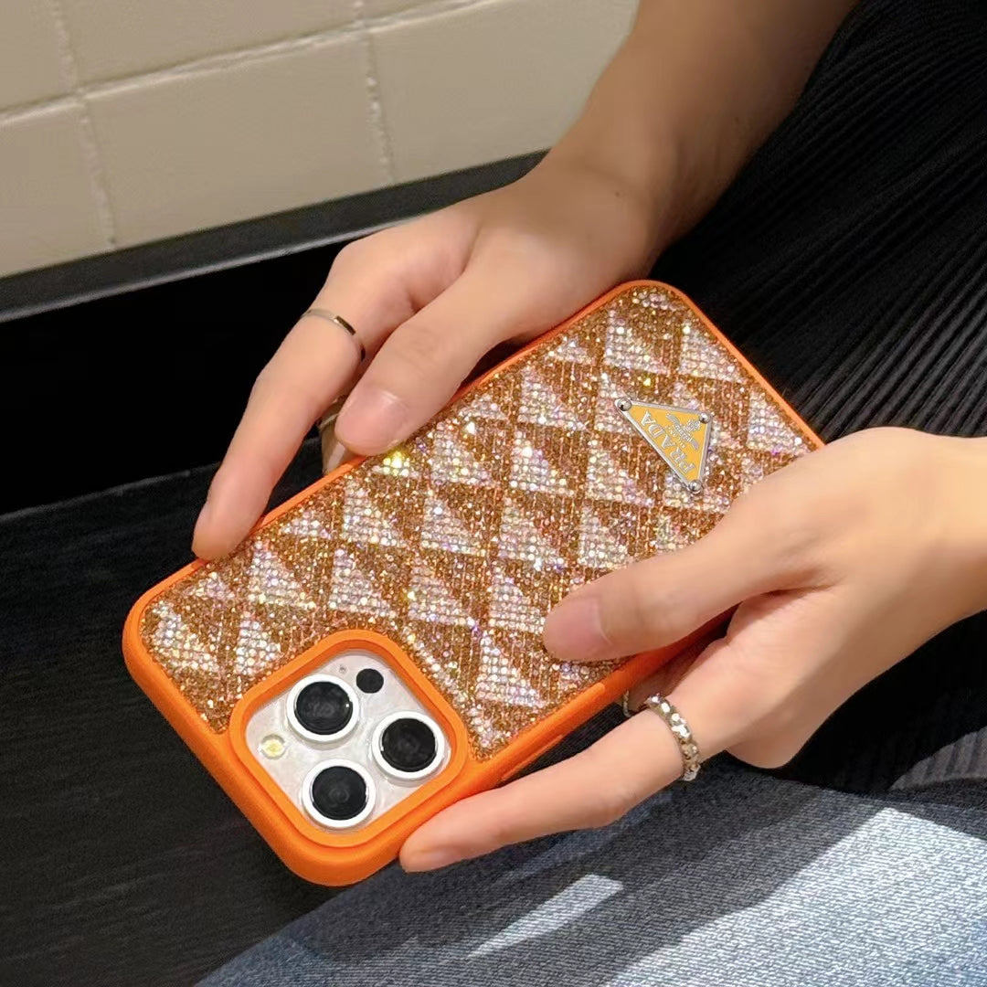 GlimmerGloss Chic Prada Phone Case