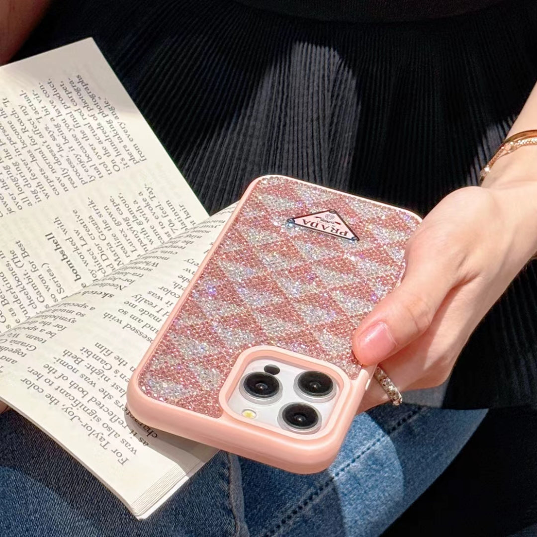 GlimmerGloss Chic Prada Phone Case