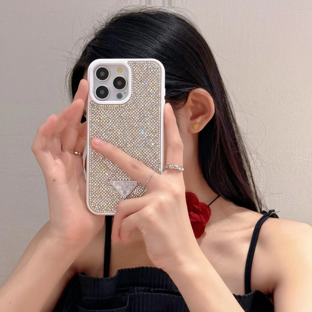 GlimmerGloss Chic Prada Phone Case