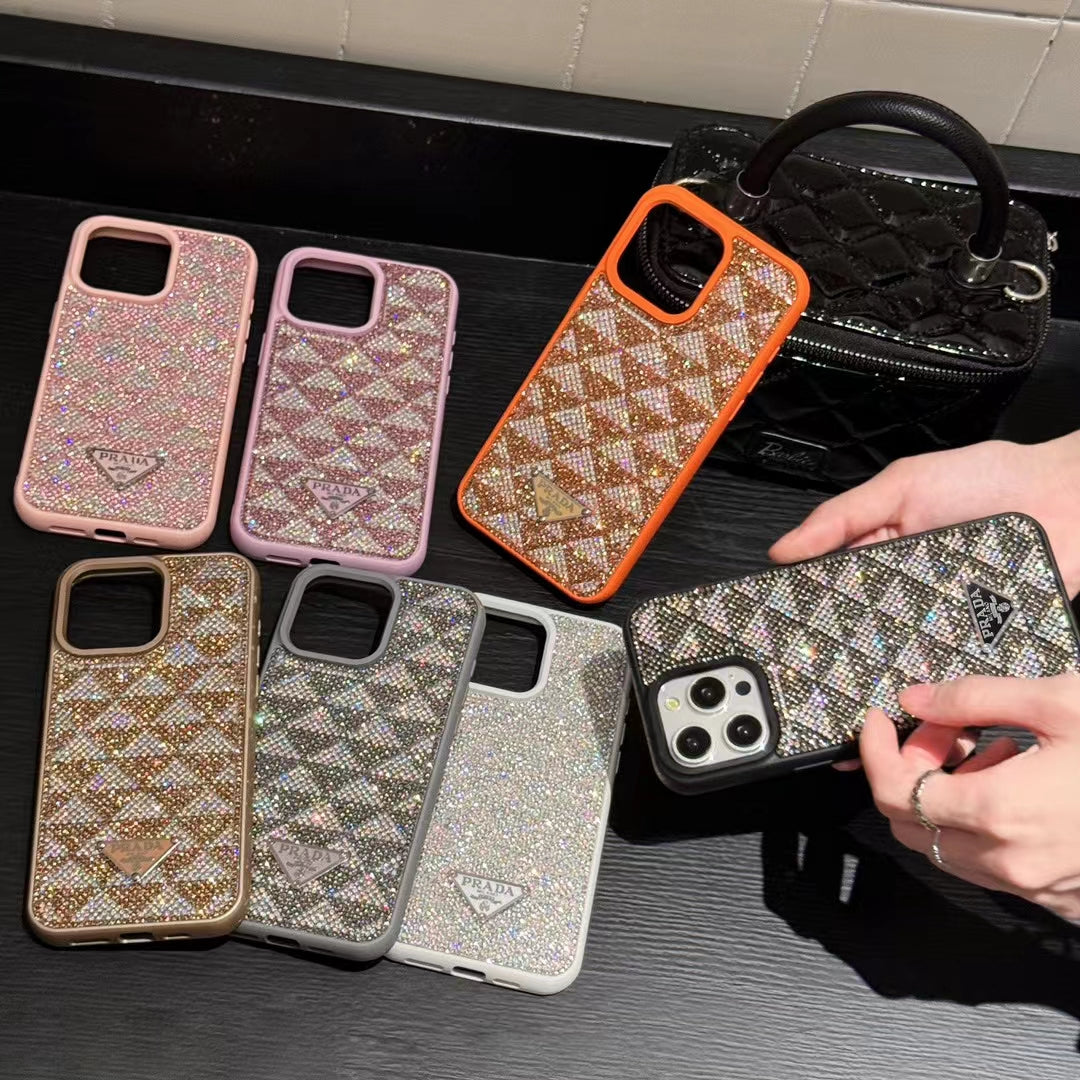 GlimmerGloss Chic Prada Phone Case