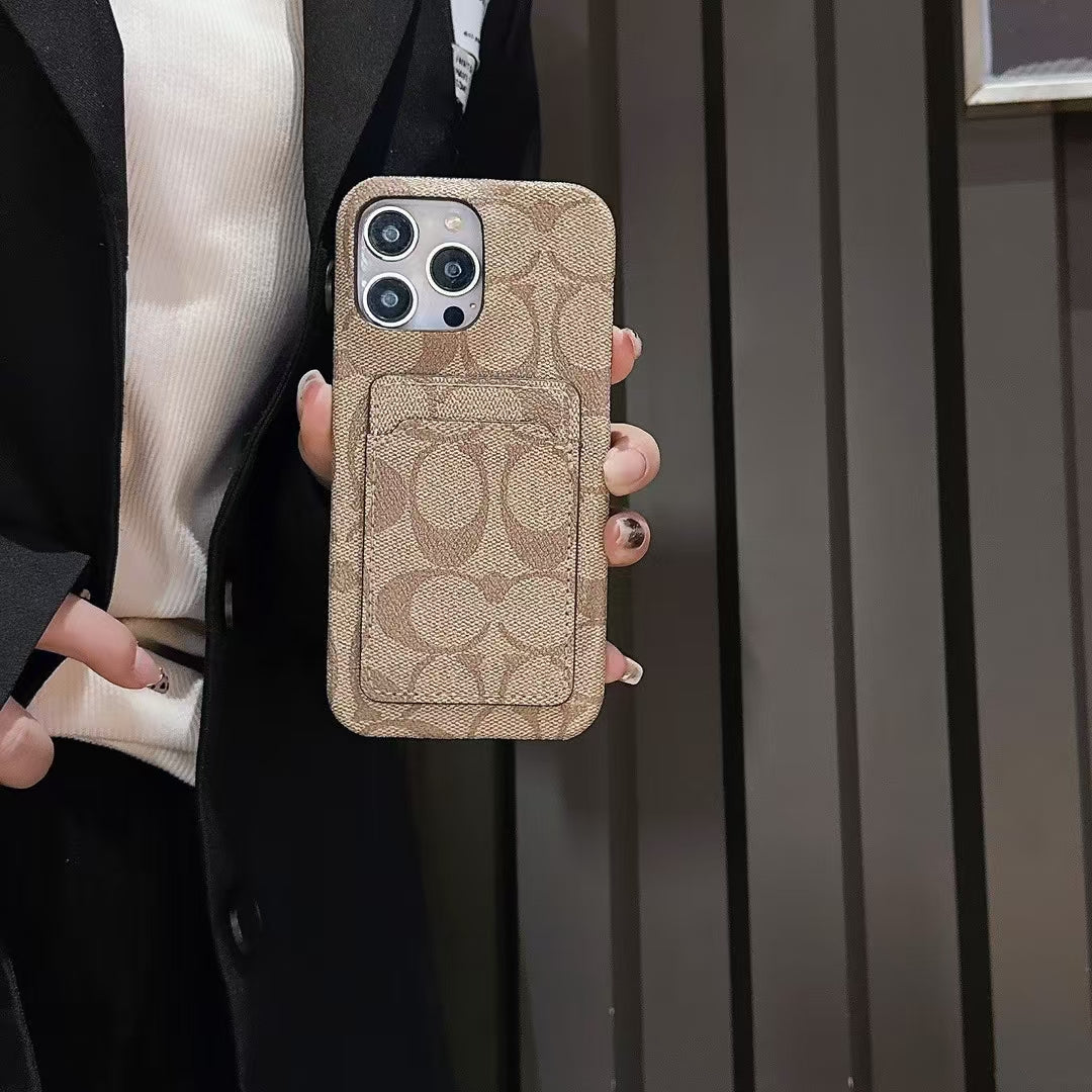 Coach Signature Card Case with Card Slot