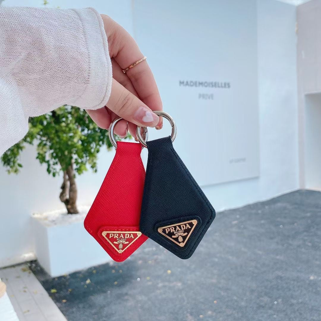 Prada Signature Loop Keychain