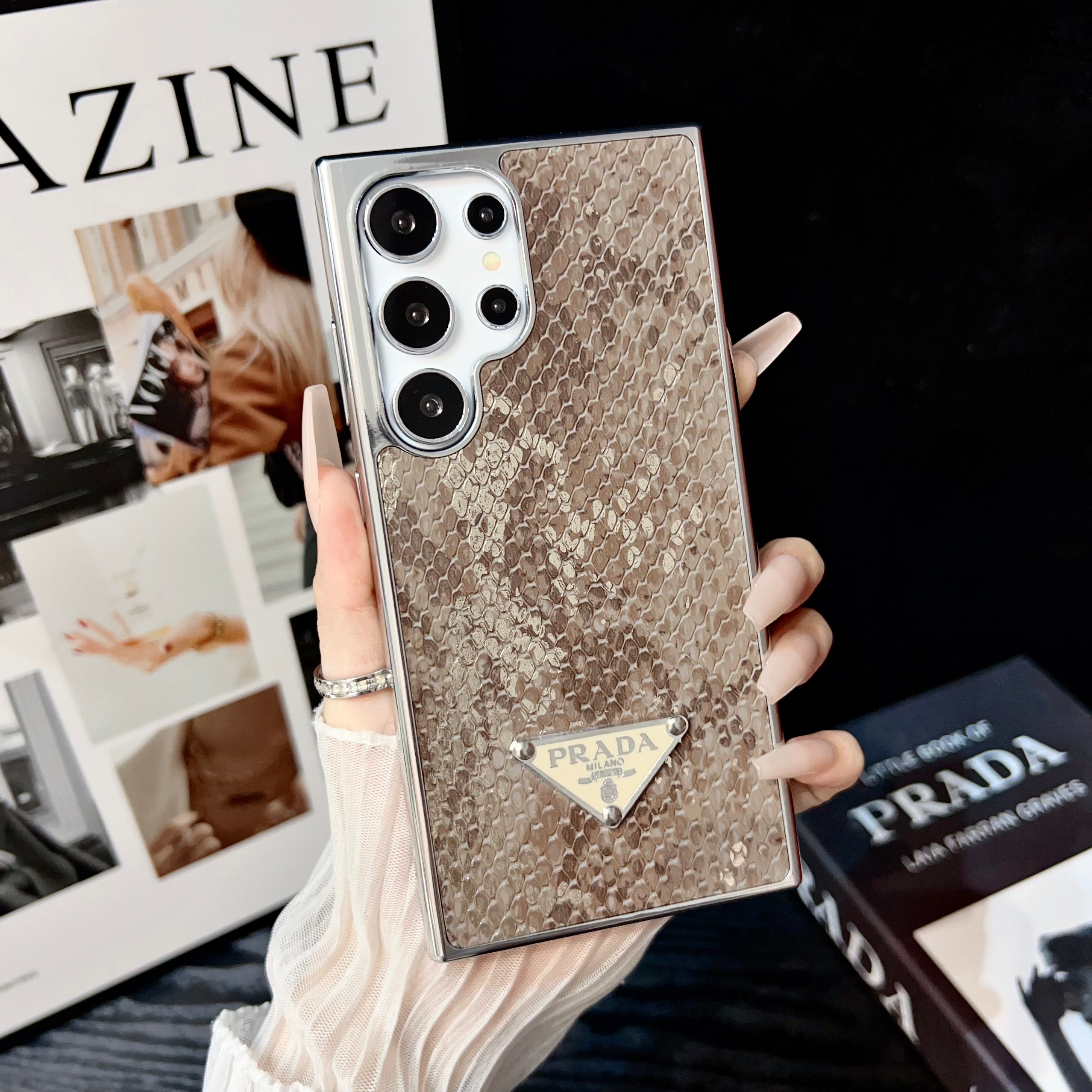 Sleek and Elegant Prada Samsung Phone case