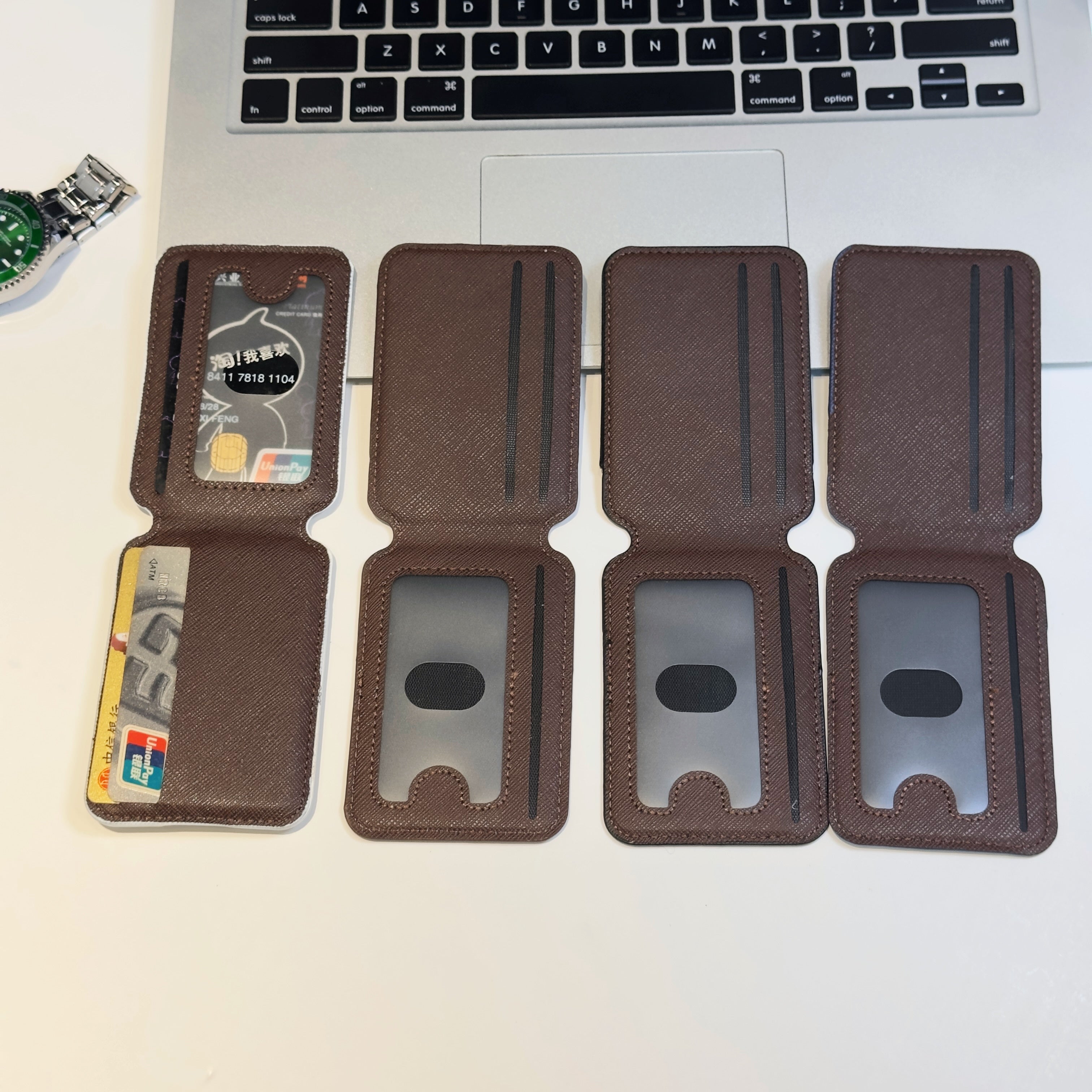 Luxe Monogram Wallet Card Case