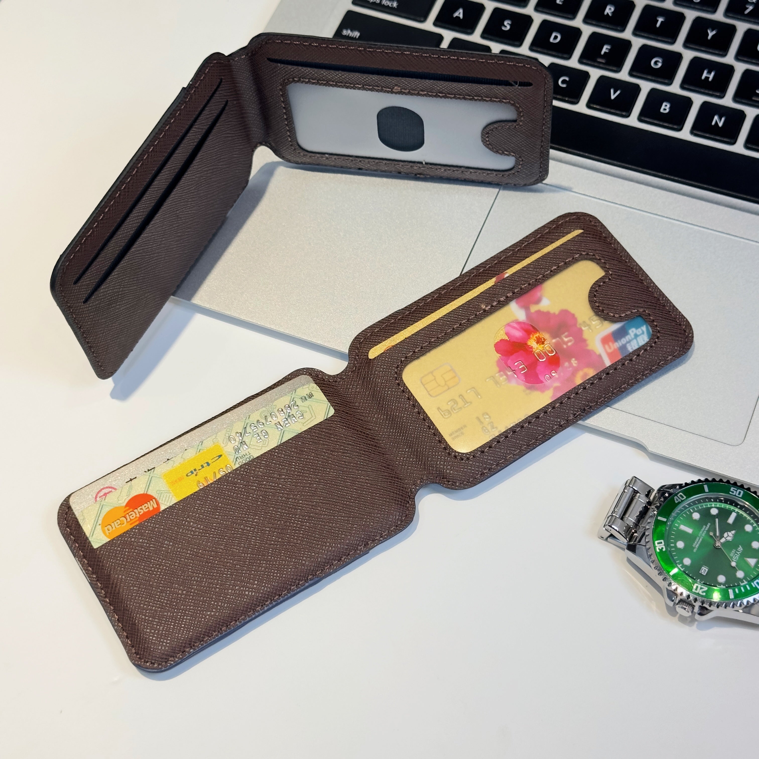 Luxe Monogram Wallet Card Case