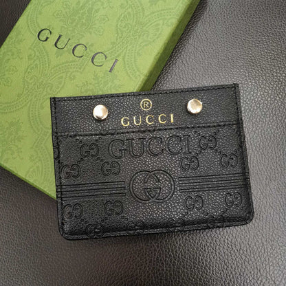 Sleek Signature Gucci Card Case