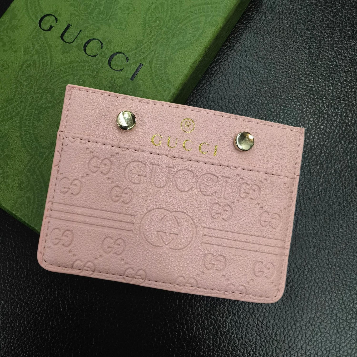 Sleek Signature Gucci Card Case