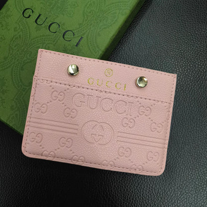 Sleek Signature Gucci Card Case