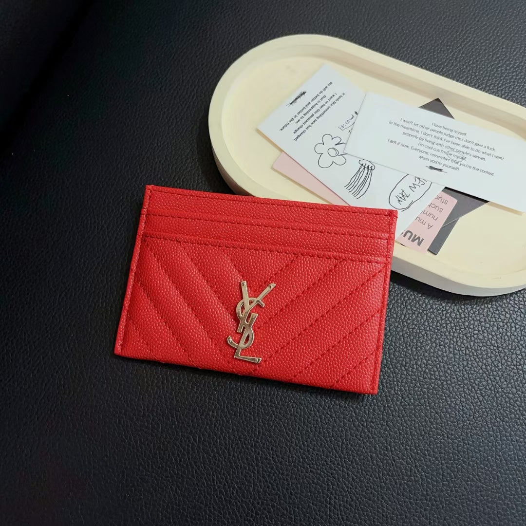 Timeless Luxe YSL/Chanel Slim Card Case Wallet