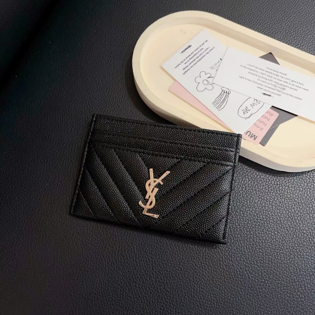 Timeless Luxe YSL/Chanel Slim Card Case Wallet