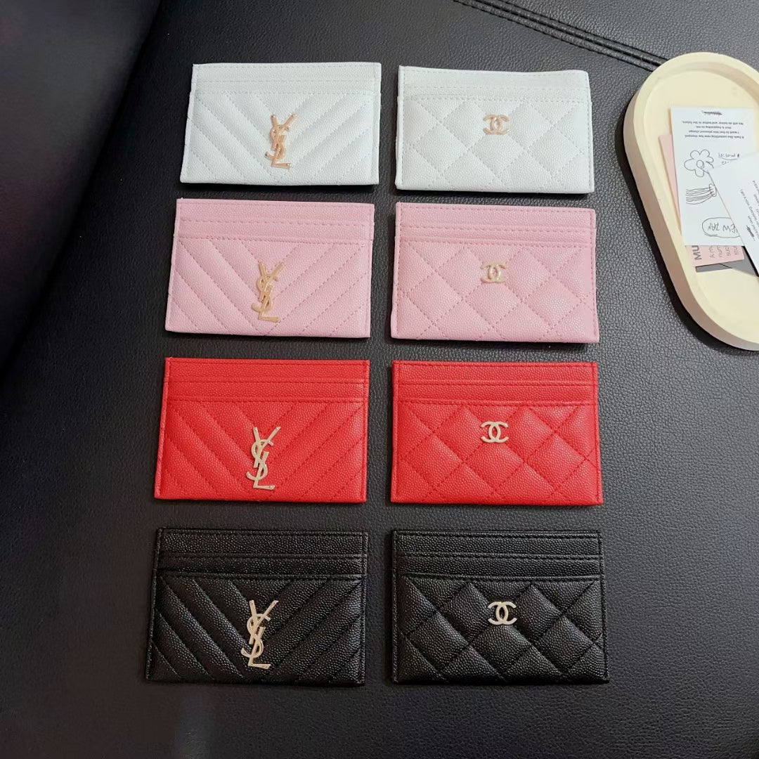 Timeless Luxe YSL/Chanel Slim Card Case Wallet