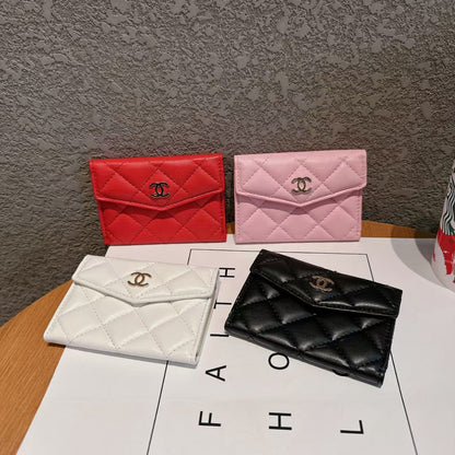 Chanel Leather Wallet Card Case
