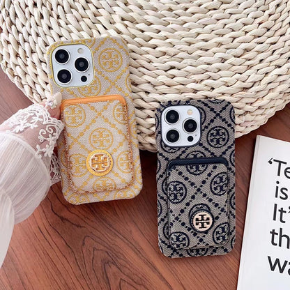 Tory Burch Sleek Leather Wallet Card Case