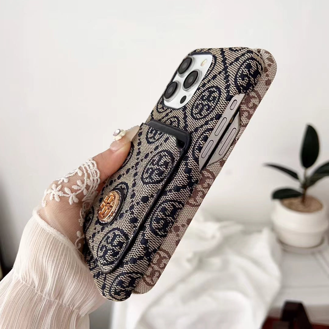 Tory Burch Sleek Leather Wallet Card Case