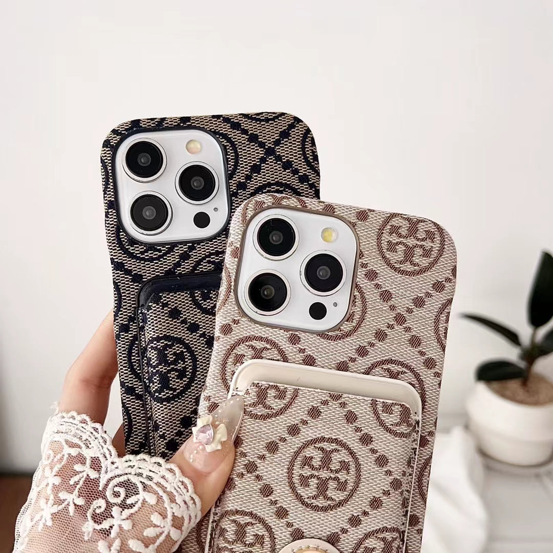 Tory Burch Sleek Leather Wallet Card Case