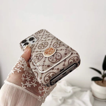 Tory Burch Sleek Leather Wallet Card Case