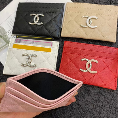 Chanel Timeless Elegance Caviar Leather Card Holder
