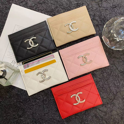 Chanel Timeless Elegance Caviar Leather Card Holder