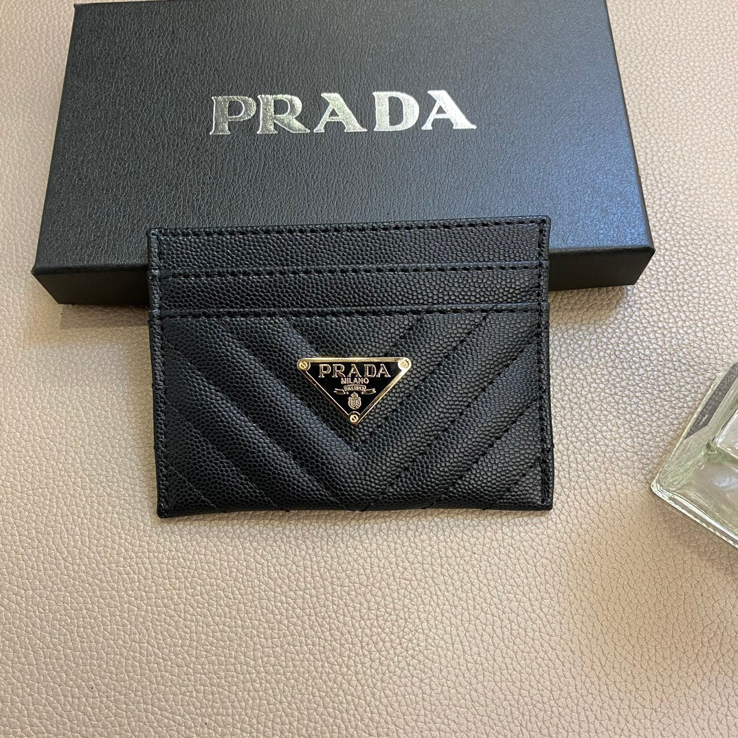 Sleek Minimalist Prada Card Case
