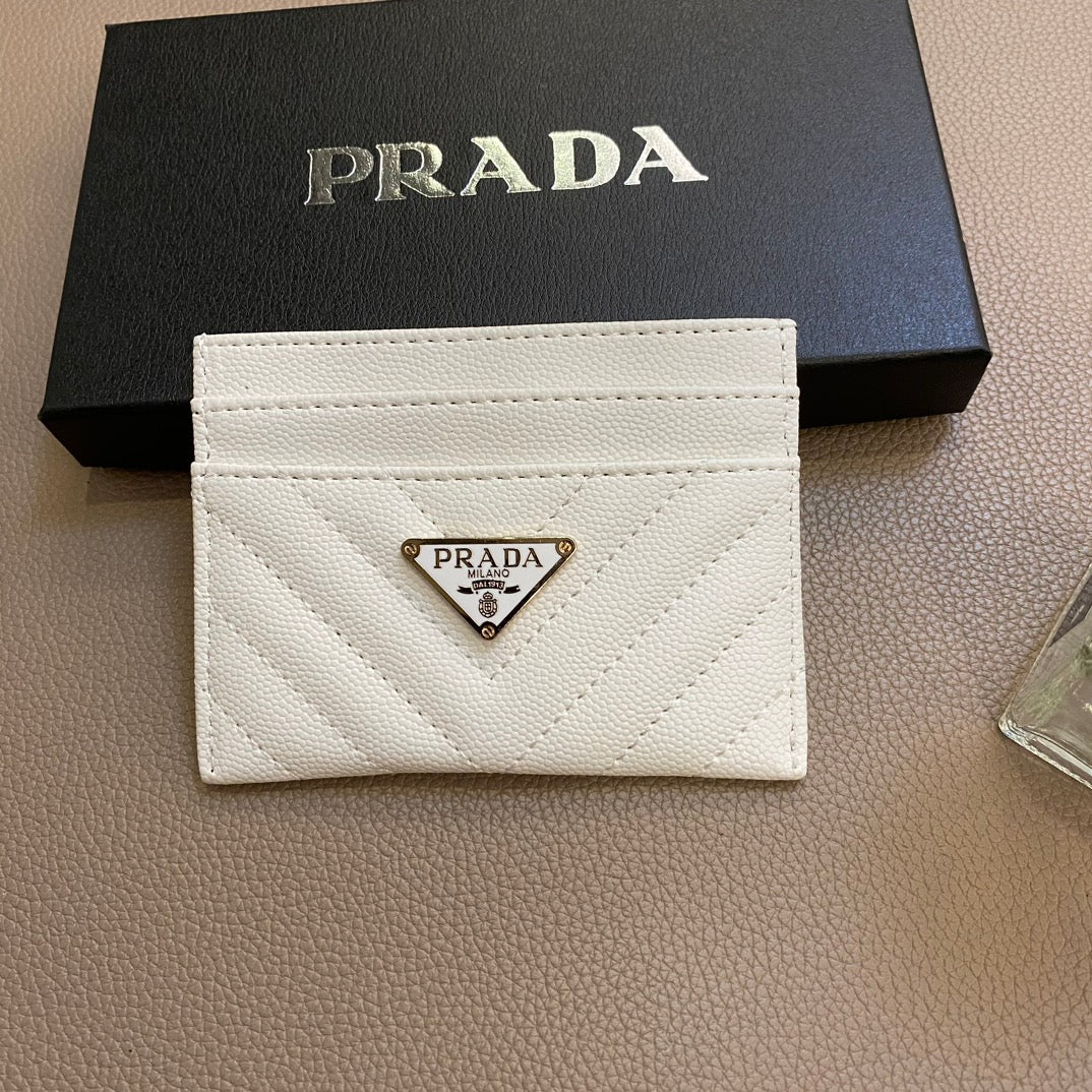 Sleek Minimalist Prada Card Case