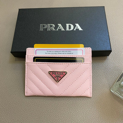 Sleek Minimalist Prada Card Case