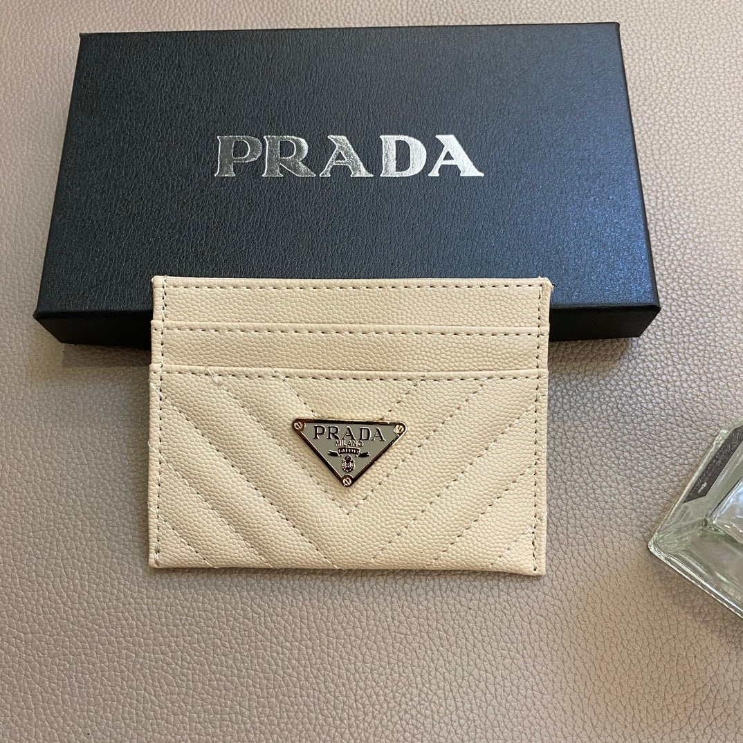 Sleek Minimalist Prada Card Case