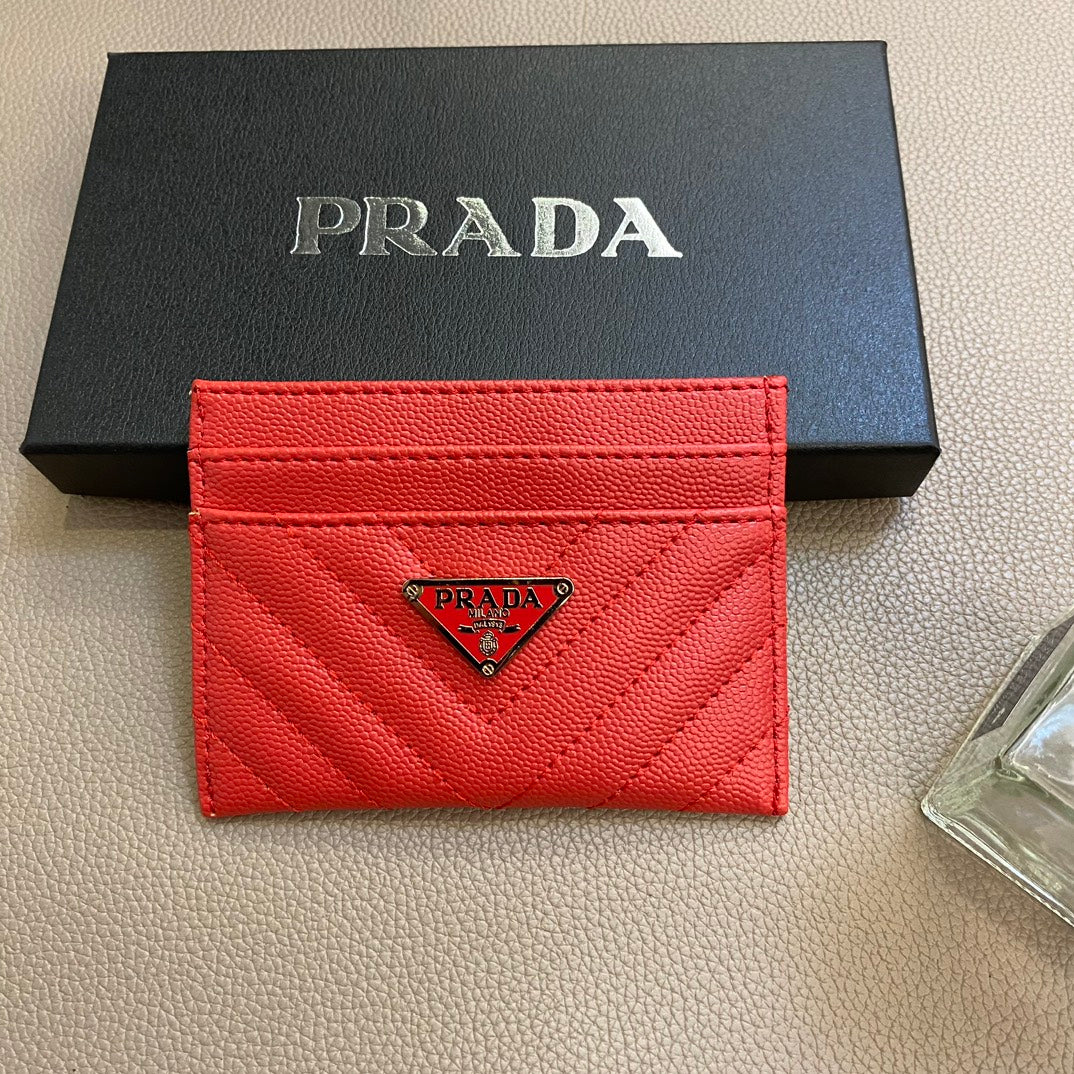 Sleek Minimalist Prada Card Case