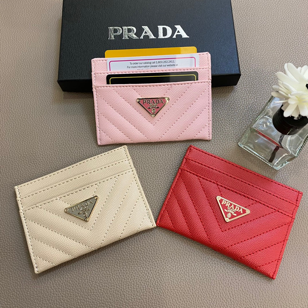 Sleek Minimalist Prada Card Case
