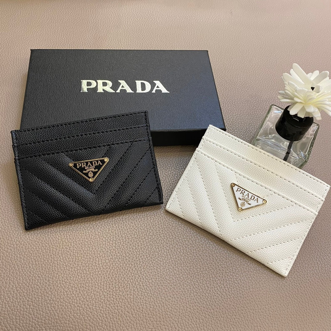 Sleek Minimalist Prada Card Case
