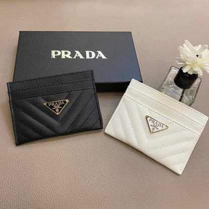 Sleek Minimalist Prada Card Case