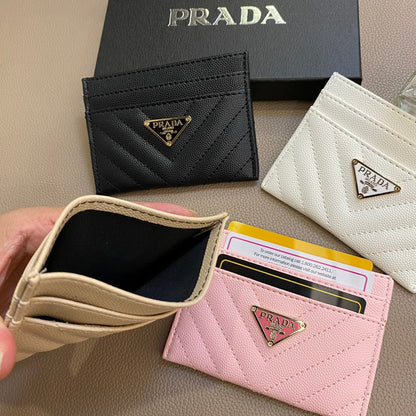 Sleek Minimalist Prada Card Case