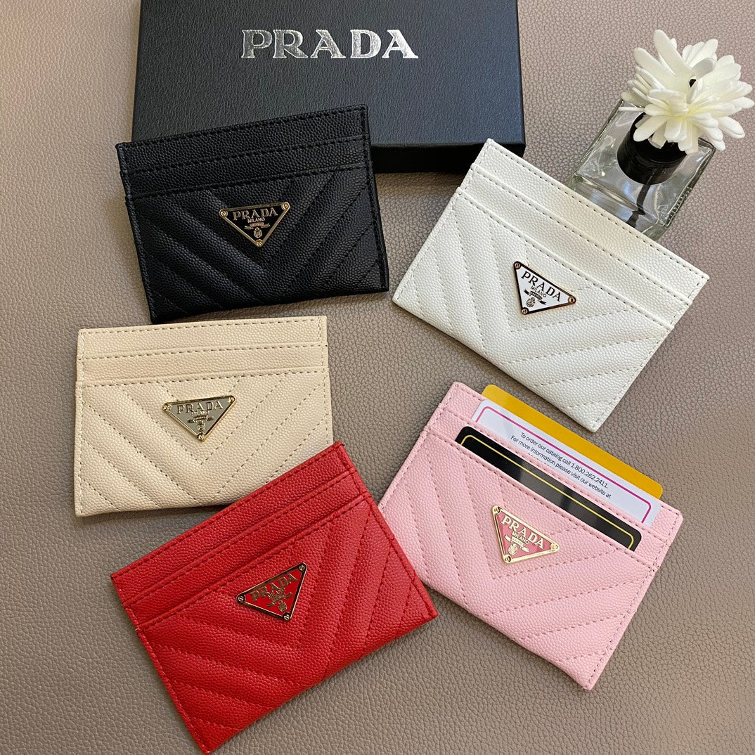 Sleek Minimalist Prada Card Case