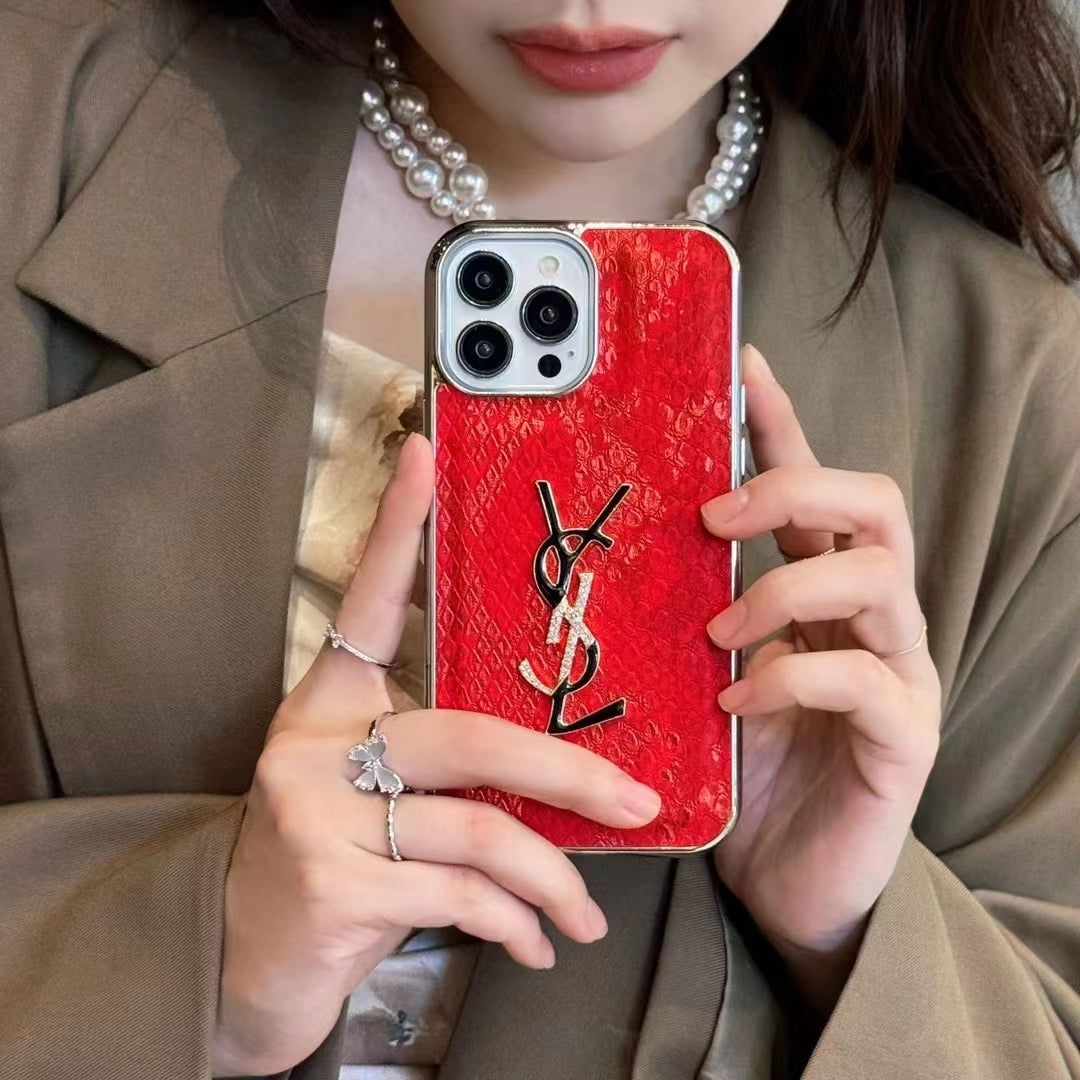 Luxe Emblem YSL Case