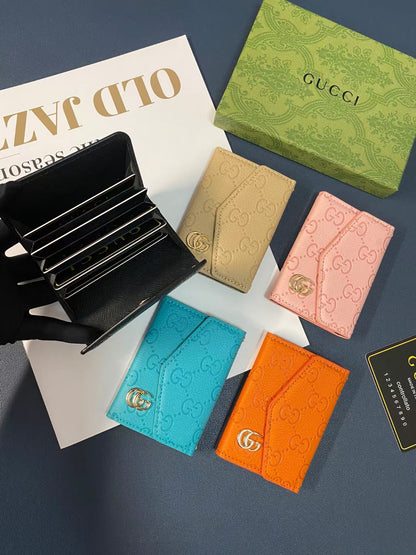 Gucci Signature Slim Wallet Card Case
