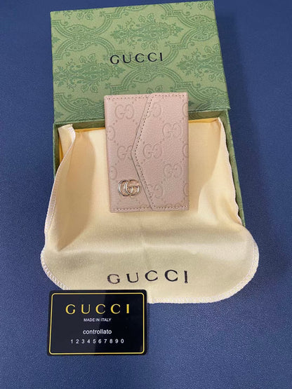 Gucci Signature Slim Wallet Card Case