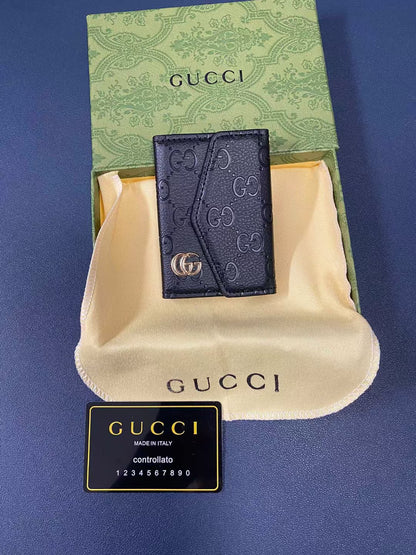 Gucci Signature Slim Wallet Card Case