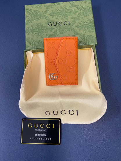 Gucci Signature Slim Wallet Card Case