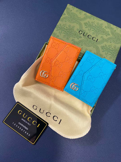 Gucci Signature Slim Wallet Card Case