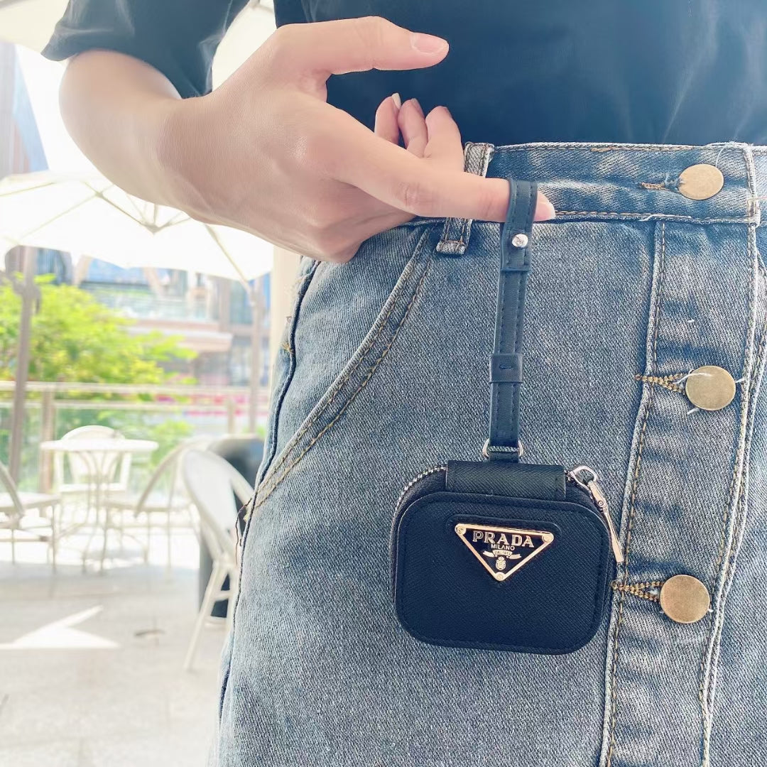 Prada Signature Snap AirPods Case