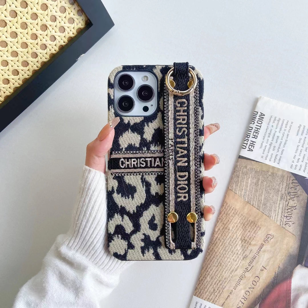 Christian Dior Signature Luxury Phone Case with Handgrip