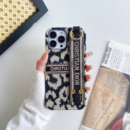 Christian Dior Signature Luxury Phone Case with Handgrip