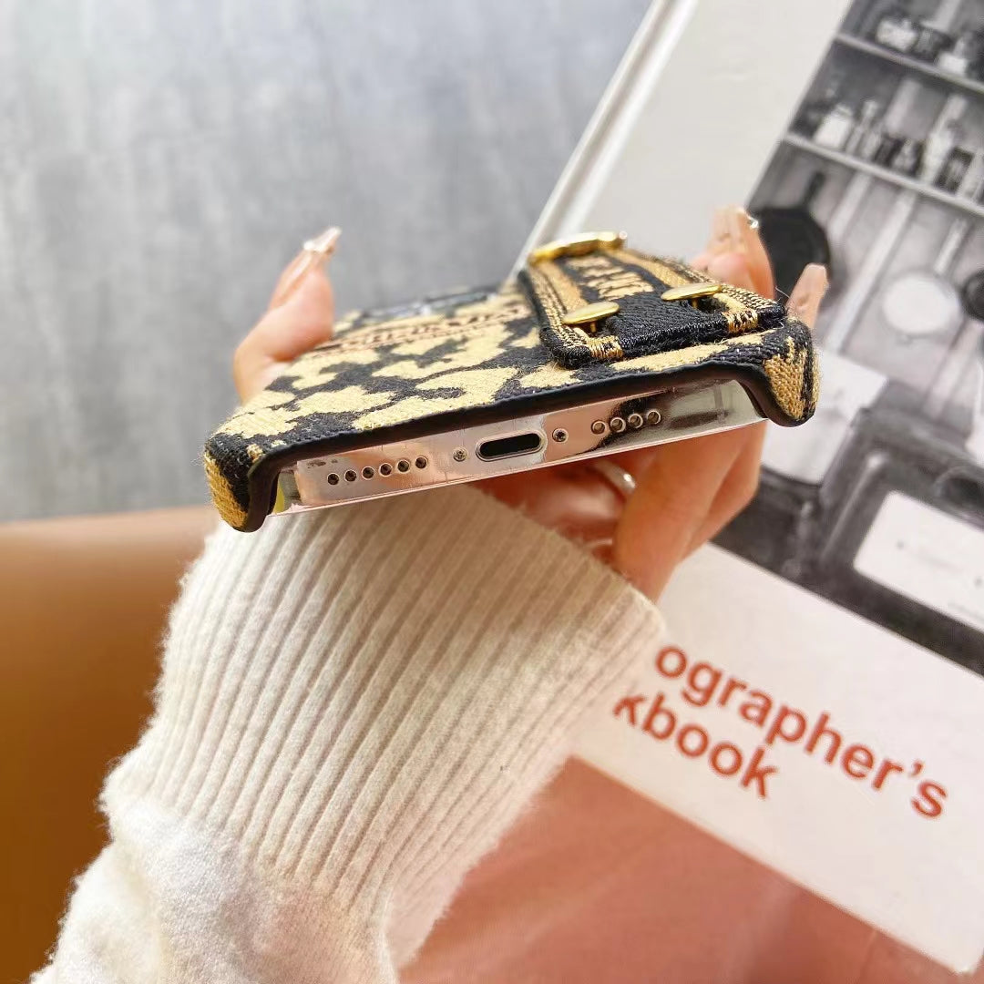 Christian Dior Signature Luxury Phone Case with Handgrip