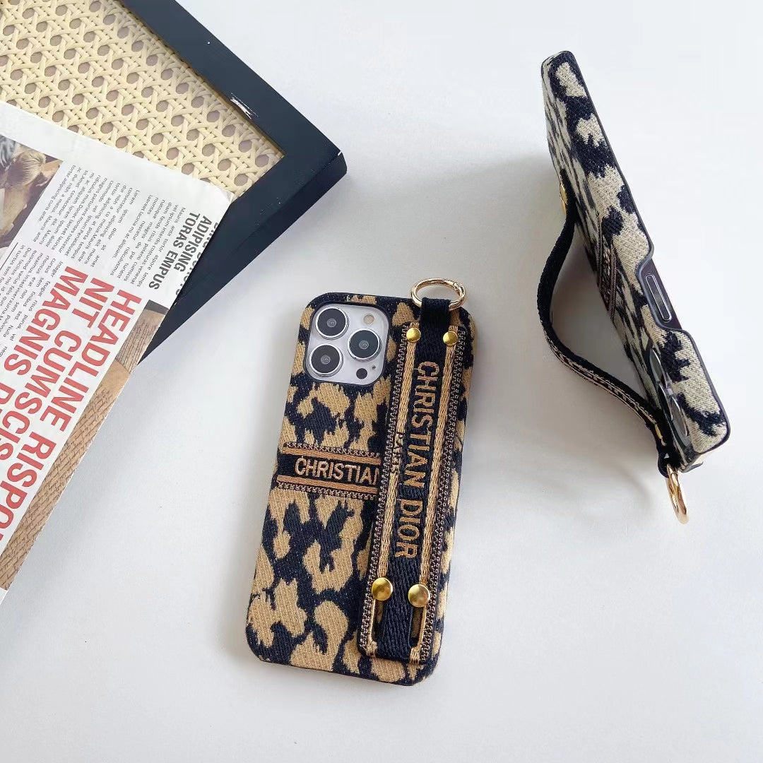 Christian Dior Signature Luxury Phone Case with Handgrip