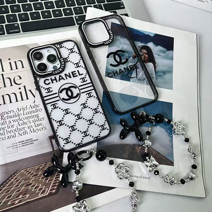 Chanel Minimalist Fashion Case for iPhone with Handgrip
