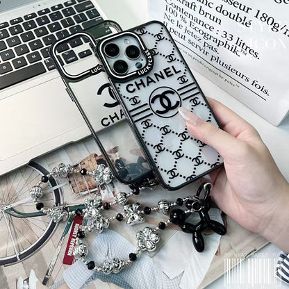 Chanel Minimalist Fashion Case for iPhone with Handgrip