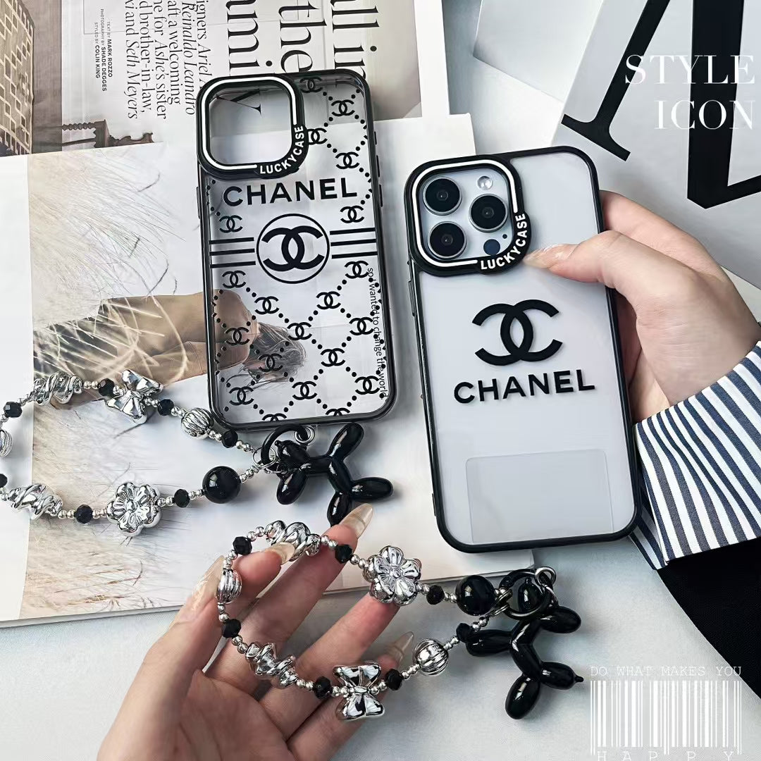 Chanel Minimalist Fashion Case for iPhone with Handgrip