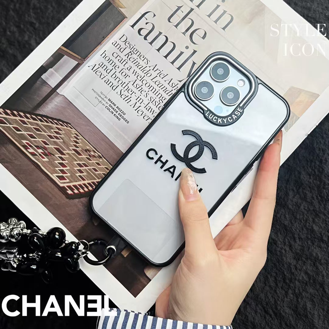 Chanel Minimalist Fashion Case for iPhone with Handgrip