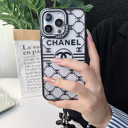 Chanel Minimalist Fashion Case for iPhone with Handgrip